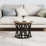 vidaXL Table d'appoint 2 Pièces Bois de récupération 50 x 50 x 40 cm