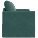 vidaXL Canapé-Lit Vert foncé 124 x 204 x 61 cm Velours