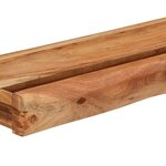 vidaXL Étagères murales 2 Pièces 100x17x8 cm bois massif d'acacia