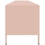 vidaXL Meuble TV rose 202x39x43 5 cm acier laminé à froid