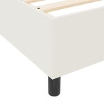 vidaXL Lit à ressorts avec matelas crème 160x200 cm tissu corduroy