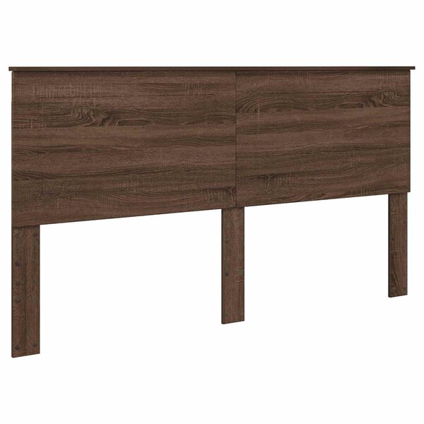 vidaXL Tête de lit Chêne brun 200 cm Bois d'ingénierie