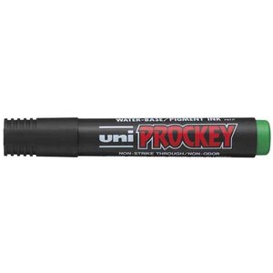 Marqueur PROCKEY PM126 Pointe biseautée large 5 7mm Vert x 12 UNI-BALL