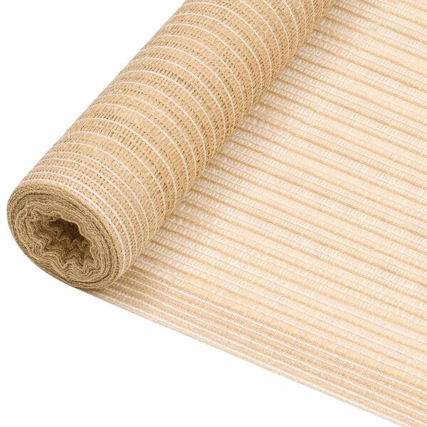 vidaXL Filet brise-vue Beige 1x25 m PEHD 195 g/m²