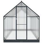 vidaXL Serre de jardin avec porte Anthracite 183 5 x 423 5 x 207 cm