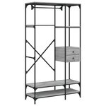 vidaXL Armoire à tiroirs sonoma gris 100x40x180 cm bois d'ingénierie