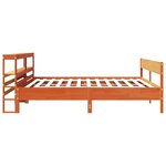 vidaXL Cadre de lit sans matelas cire marron 200x200cm bois pin massif