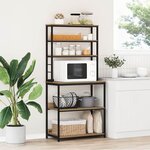 vidaXL Étagère de cuisine Chêne artisanal 80 x 40 x 168 cm