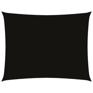 vidaXL Voile de parasol Tissu Oxford rectangulaire 4x6 m noir