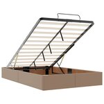 vidaXL Cadre de lit ottoman sans matelas cappuccino 120x190 cm