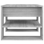vidaXL Table basse sonoma gris 55 5x55x45 cm bois d'ingénierie