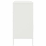 vidaXL Buffet blanc 68x39x79 cm acier