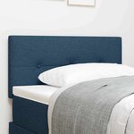 vidaXL Têtière LED bleue rembourrée de 80 cm en tissu