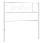 vidaXL Tête de lit métal blanc 75 cm