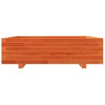 vidaXL Jardinière cire marron 90x90x26 5 cm bois de pin massif