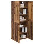 vidaXL Haut Armoire Bois Ancien 69 5 x 34 x 180 cm Bois d'ingénierie