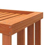 vidaXL Porte-bûches d’extérieur cire marron 109x52x106 cm bois pin