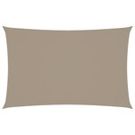 vidaXL Voile de parasol tissu oxford rectangulaire 2x4 5 m taupe