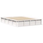 vidaXL Cadre de lit avec stockage Blanc 120 x 190 cm bois