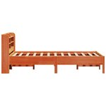 vidaXL Cadre de lit sans matelas cire marron 90x190 cm bois pin massif