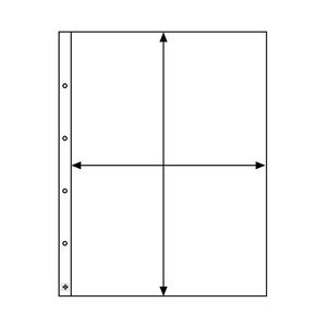 Recharges transparentes Kanzlei à 1 compartiment pour grands documents.