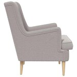 vidaXL Fauteuil Gris clair Bouclé