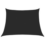 vidaXL Voile d'ombrage 160 g/m² Noir 4/5x3 m PEHD