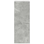 vidaXL Bibliothèque empilable gris béton 30x30x80 cm bois d'ingénierie