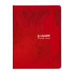 Cahier Piqué 17x22 cm Grands Carreaux 96p 70g Couverture Carte Aléatoire CALLIGRAPHE