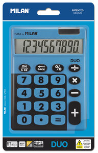 Calculatrice de bureau 10 chiffres Duo  bleu