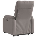 vidaXL Fauteuil inclinable taupe tissu