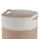 vidaXL Ensemble de Pots à Plantes 2 Pièces Naturel et Blanc Ø 28 x 28 cm