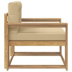 vidaXL Sofa de milieu extérieur Polyester Blanc