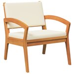 vidaXL Ensemble Bistro 5 pièces avec coussins - Bois d'acacia massif