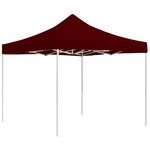 vidaXL Tente de réception pliable Aluminium 2 x 2 m Bordeaux