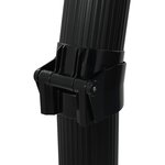 vidaXL Douche solaire pliable Noir 214 cm 23 L