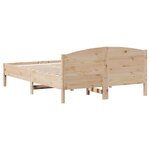 vidaXL Cadre de lit sans matelas 140x190 cm bois de pin massif