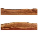 vidaXL Étagères murales 2 Pièces 110x20x18 cm bois massif d'acacia