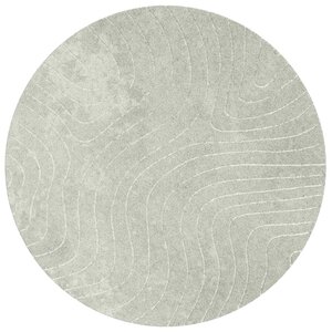 vidaXL Tapis de surface Rond PALMERAS Vert Ø 120 CM Polyester