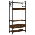 VidaXL Armoire à tiroirs chêne fumé 89x39x184 5 cm bois d'ingénierie