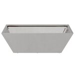 VidaXL Jardinière 50x50x15 cm en Acier Inoxydable