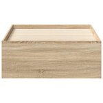 vidaXL Cadre de lit sans matelas chêne sonoma 90x190 cm