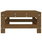 vidaXL Repose-pied de jardin marron miel bois de pin massif