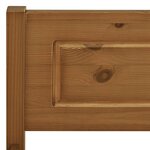 vidaXL Cadre de lit sans matelas pin massif marron miel 140x200 cm