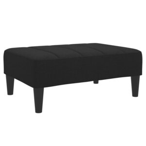 vidaXL Repose-pied noir 77x55x31 cm tissu