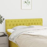 vidaXL Têtes de lit 2 Pièces Vert 72x7x78/88 cm Tissu