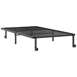 vidaXL Cadre de lit sans matelas pliable noir 100x190 cm acier