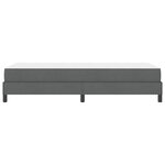 vidaXL Lit à ressorts avec matelas Gris foncé 80 x 200 cm tissu