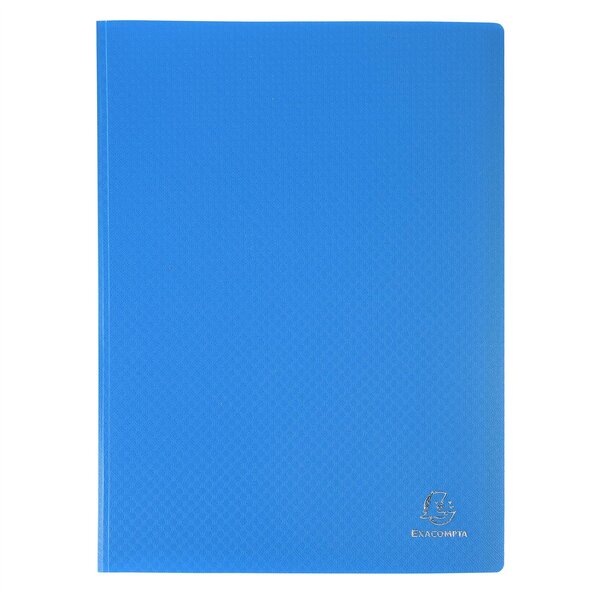 Protège-documents en polypropylène souple OPAK 20 vues - A4 - Bleu clair x 25 EXACOMPTA