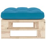vidaXL Pouf palette de jardin bois de pin imprégné